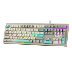 BÀN PHÍM GAMING CÓ DÂY AULA S102 (4746) (Phiên bản Xám + Be + Xanh ngọc)