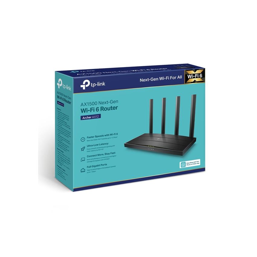 Router TP-Link Archer AX12 AX1500 chuẩn Wi-Fi 6 | Uy Tín Ninh Bình