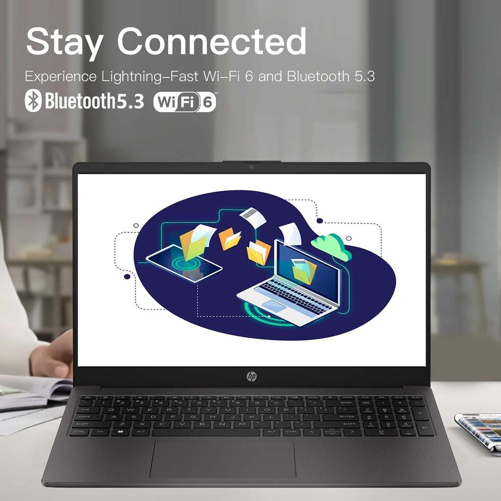 Laptop HP 255 G9 (Athlon Silver 3050U, 8GB RAM, 256GB SSD, 15.6