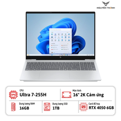 Laptop HP OmniBook 7 16-ay0087nr (Core Ultra 7 255H, 16GB RAM, 1TB SSD, RTX 4050 6GB, 16