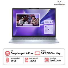 Laptop Dell Inspiron 7441 ( Snapdragon X Plus, 16GB RAM, 512 GB SSD, 14