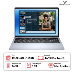 Laptop Dell 16 DC16250 (Intel Core 7 150U, 16GB RAM, 1TB SSD, 16