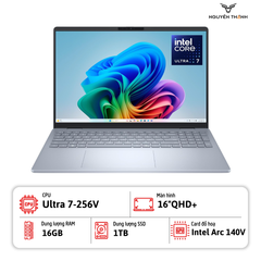 Laptop Dell 16 Plus DB16250 (Ultra7 256V, 16GB RAM, 1TB SSD, 16