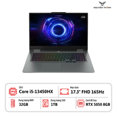 Laptop Lenovo LOQ 17IRX10 (i5-13450HX, 32GB RAM, 1TB SSD, RTX 5050 8GB, 17.3