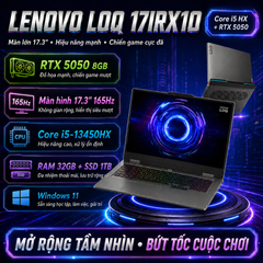 Laptop Lenovo LOQ 17IRX10 (i5-13450HX, 32GB RAM, 1TB SSD, RTX 5050 8GB, 17.3