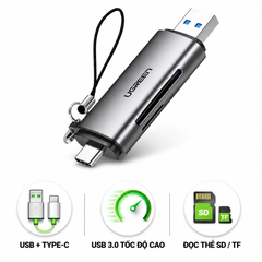 Đầu Đọc Thẻ Ugreen 50706 (Type C & USB 3.0) | Uy Tín Ninh Bình