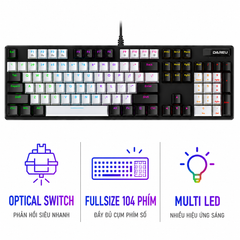 Bàn phím quang cơ Dareu EK1280X Black Grey Optical switch