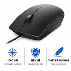 Chuột Văn Phòng Dell MS116 Black USB Chính Hãng