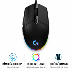 Chuột Logitech G102 Lightsync RGB Black