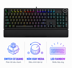 Bàn Phím Cơ Quang G-NET GK515 Led Rainbow