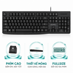 Bàn phím DAREU LK185 - Phím mỏng - Sản phẩm lý tưởng cho văn phòng