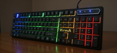 Bàn phím Vitra LK06 Black Multimedia Rainbown LED Blackit