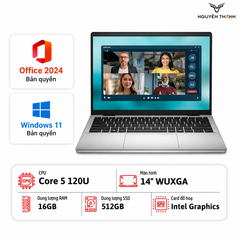 Laptop Dell 14 DC14250 DC4C5386W (Intel Core 5 120U, 16GB, 512GB, Intel Graphics, 14 inch FHD+, Win 11, Office, Bạc)