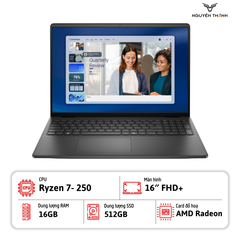 Laptop Dell 16 DC16255 (Ryzen 7 250, 16GB RAM, 512 GB SSD, 16