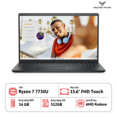 Laptop Dell Inspiron 15 3535 (AMD Ryzen 7 7730U, 16GB RAM, 512GB SSD, 15.6