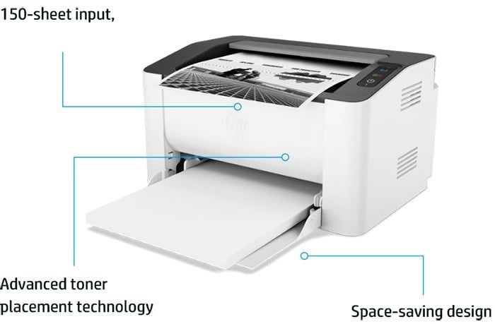 Máy in laser đen trắng HP 108W 4ZB80A (In A4| A5| USB I WIFI)
