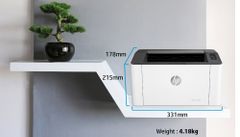 Máy in laser đen trắng HP 108W 4ZB80A (In A4| A5| USB I WIFI)