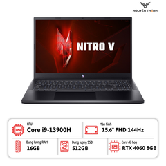 Laptop Gaming Acer Nitro V 15 ANV15-51-98N0 (Core i9-13900H, 16GB RAM, 512GB SSD, RTX 4060 8GB, 15.6