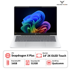 Laptop HP OmniBook 5 14-he0245dx (Snapdragon X Plus, 16GB RAM, 512GB SSD, 14