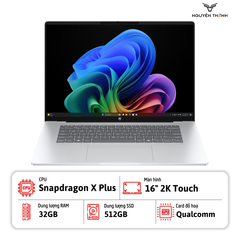Laptop HP OmniBook 5 Gen AI 16 (Snapdragon X Plus, 32GB RAM, 512GB SSD, 16