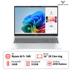 Laptop HP OmniBook 5 16-ag1068AU_ BZ7T0PA (Ryzen AI 5 340, 16GB RAM, 512GB SSD, 16.0