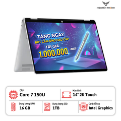 Laptop HP OmniBook 5 Flip 14-fp0023dx (Core 7 150U, 16GB RAM, 1TB SSD, 14.0