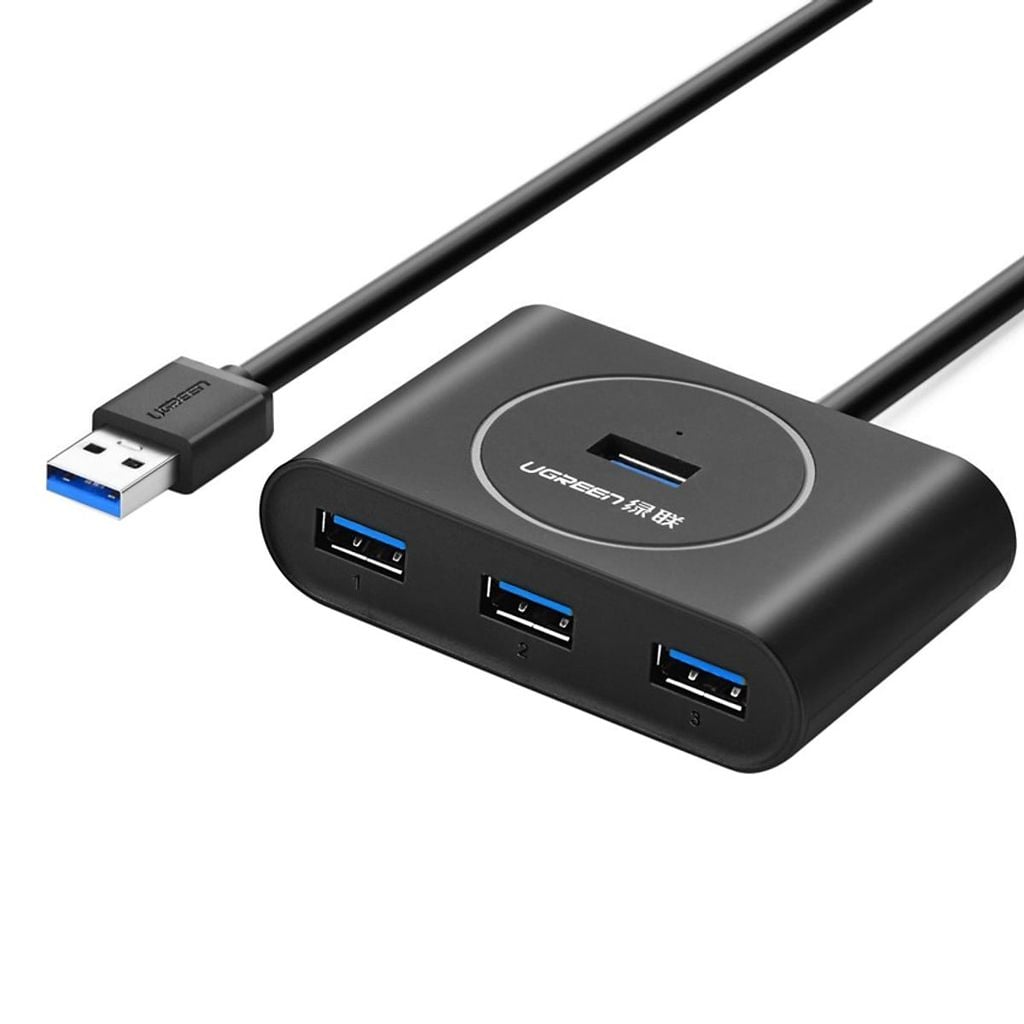 Bộ Chia 4 Cổng USB 3.0 Ugreen 20291 – Tốc Độ 5Gbps, Dây Dài 1m Tiện Lợi
