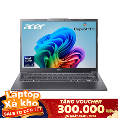 Laptop Acer Aspire 14 AI (Ultra 5-226V, 16GB RAM, 512GB SSD, 14