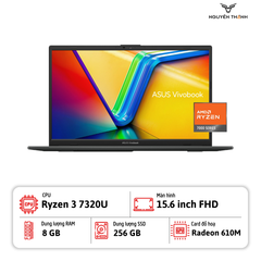 Laptop Asus Vivobook Go 15 E1504FA (Ryzen 3 7320U/ 8GB RAM/ 256GB SSD/ 15.6