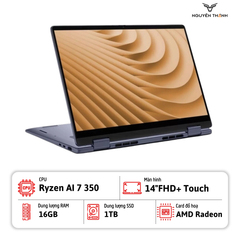 Laptop Dell 14 Plus 2in1 DB04255 (Ryzen AI 7 350, 16GB DDR5, 1TB SSD, 14