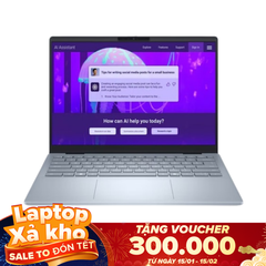 Laptop Dell 14 Plus DB14250 (Core Ultra 7 256V, 16GB, 1TB, Intel Arc Graphics, 14 inch 2K+, Ice Blue)