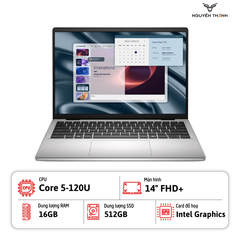 Laptop Dell Pro 14 Essential PV14250 (Core 5 120U, 8GB RAM, 512GB SSD, 14 inch FHD+, Win11, Platinium Silver)