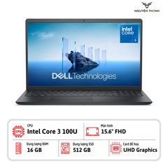 Laptop Dell 15 DC15250 (Core 3 100U, 16GB RAM, 512GB SSD, 15.6