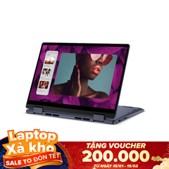 Laptop Dell Inspiron 14 2-in-1 7445 (Ryzen 5 8640HS, Ram 8GB, SSD 512GB, 14'' FHD + Touch, Midnight Blue)