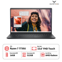 Laptop Dell Inspiron 15 3535 (AMD Ryzen 7 7730U, 16GB RAM, 512GB SSD, 15.6