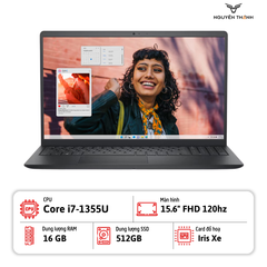 Laptop Dell Inspiron 3530 (Core i7 1355U, RAM 16GB, 512GB SSD, 15.6