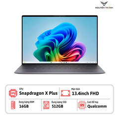 Laptop Dell XPS 13 9345 (Snapdragon® X Plus 8 Core, Ram 16GB, SSD 512GB, Qualcomm® Adreno™ GPU, 13.4inch FHD, Win 11, Graphite)