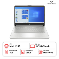 Laptop HP 14-dq6101ds (Intel N150 Processor, 4GB RAM, 128GB SSD, 14.0