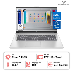 Laptop HP 17-cn4065cl (Intel Core 7 150U, 16GB RAM, 1TB SSD, 17.3