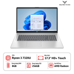 Laptop HP 17-cp2332ds (Ryzen 3 7320U, 8GB RAM, 256GB SSD, 17.3
