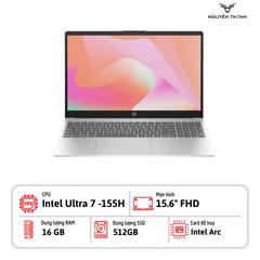 Laptop HP 15-fd1008cl (Ultra 7 155H, 16GB RAM, 512GB SSD, 15.6