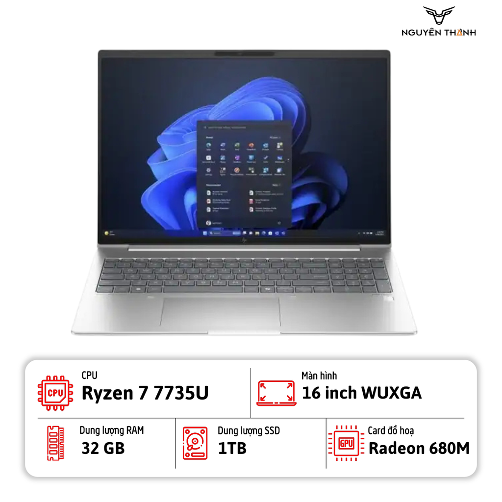 Laptop HP EliteBook 665 G11 ( AMD Ryzen 7 7735U, 32GB RAM, 1TB SSD, 16