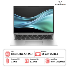 Laptop HP EliteBook 840 G11 (Ultra 5-135U, 32GB RAM, 512GB SSD, 14