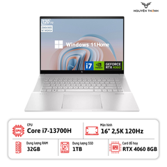 Laptop HP Envy 16-H1055 (Core i7-13700H, 32GB RAM, 1TB SSD, RTX 4060 8GB, 16