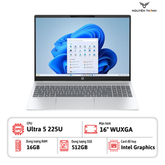 Laptop HP OmniBook 5 AI 16-af1048TU (Intel Ultra 5 225U, 16GB RAM, 512GB SSD, 16 inch WUXGA, Win 11, Bạc)