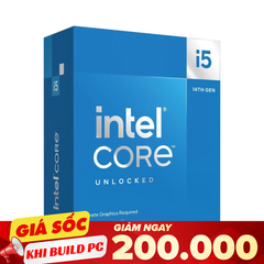 CPU Intel Core i5 14600K (Up 5.3 GHz, 14 Nhân 20 Luồng, 24MB Cache, Raptor Lake) NO BOX