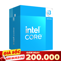CPU Intel Core i3-14100 (3.5GHz turbo up to 4.7GHz, 4 nhân 8 luồng, 12MB Cache, 60W)- Socket Intel LGA 1700 NO BOX