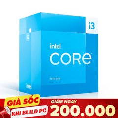 CPU Intel Core i3-13100 (3.4GHz turbo up to 4.5GHz, 4 nhân 8 luồng, 12MB Cache, 58W)- Socket Intel LGA 1700 NO BOX