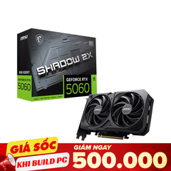 Card màn hình MSI RTX 5060 8GB SHADOW 2X OC