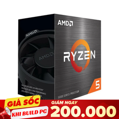 CPU AMD Ryzen 5 5500 (AMD AM4, 6 Core - 12 Thread, Base 3.6Ghz - Turbo 4.2Ghz, Cache 19MB, No iGPU)